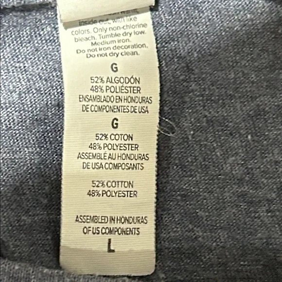 Women's Navy Graphic Long Sleeve Tee - Picture 3 of 4